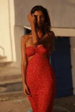 Phoebe Dress In Cayenne -Resa IMG 1145