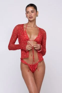 Resa -Resa aliyah mesh top in cayenne 869906 1