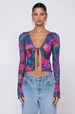 Resa -Resa aliyah mesh top in lanai 966381