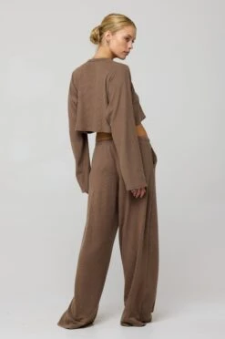 Boyfriend Crop Rib In Chai -Resa boyfriend crop rib in chai 372354