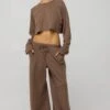 Boyfriend Crop Rib In Chai -Resa boyfriend crop rib in chai 663755