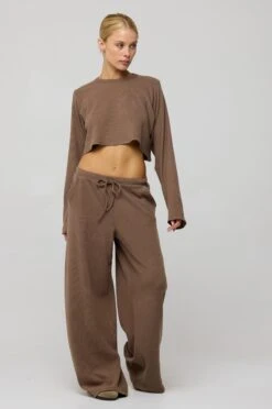 Boyfriend Crop Rib In Chai -Resa boyfriend crop rib in chai 878800