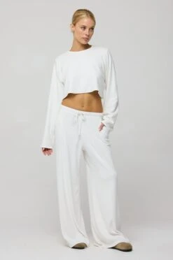 Boyfriend Crop Rib In White 10 Boyfriend Crop Rib In White -Resa boyfriend crop rib in white 498524