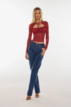 Cassie Top In Red Currant -Resa cassie top in red currant 496529