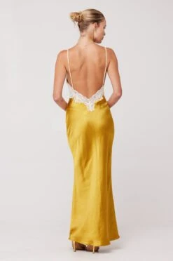 Celine Dress In Gold -Resa celine dress in gold 384958