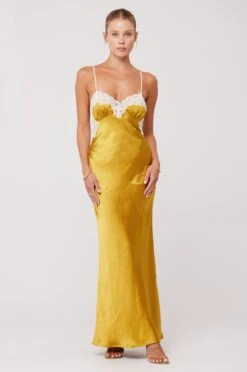 Celine Dress In Gold -Resa celine dress in gold 895634