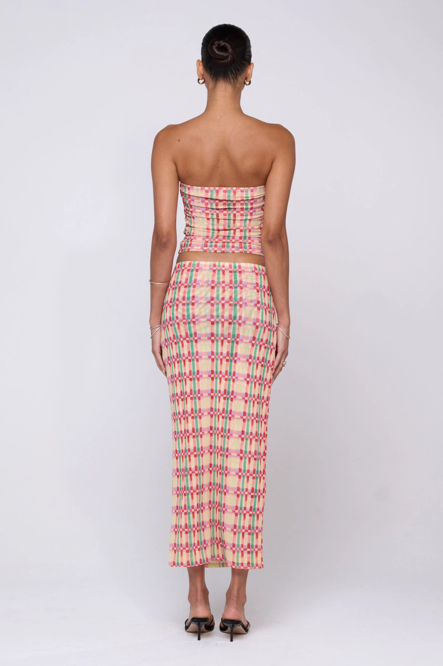 Clyde Mesh Skirt In Plaid 8 Clyde Mesh Skirt In Plaid - Image 6