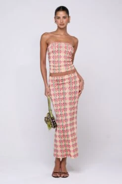 Clyde Mesh Skirt In Plaid 16 Clyde Mesh Skirt In Plaid -Resa clyde mesh skirt in plaid 8636209