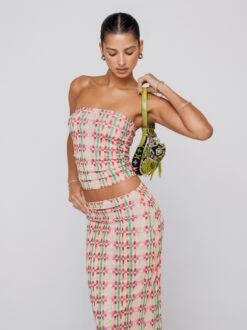 Clyde Mesh Skirt In Plaid 17 Clyde Mesh Skirt In Plaid -Resa clyde mesh skirt in plaid 9655372