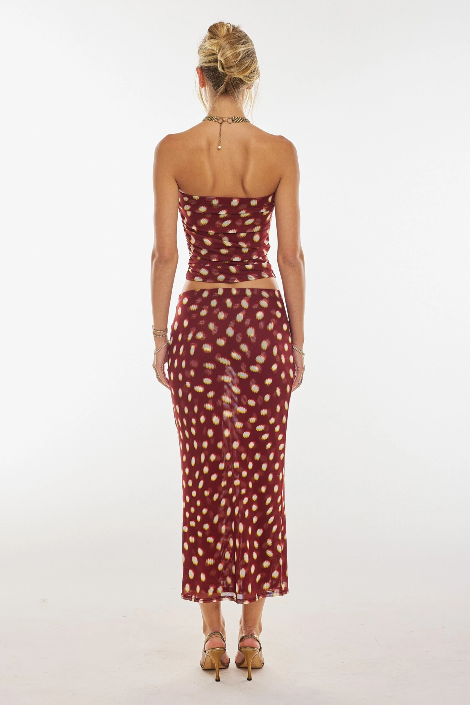 Clyde Mesh Skirt In Spice 5 Clyde Mesh Skirt In Spice - Image 3