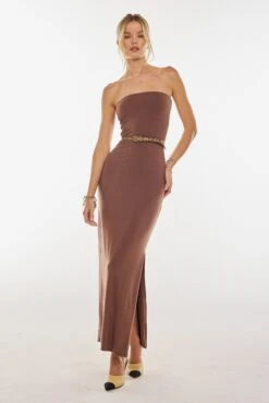 Demi Dress In Toffee Knit 11 Demi Dress In Toffee Knit -Resa demi dress in toffee knit 240996