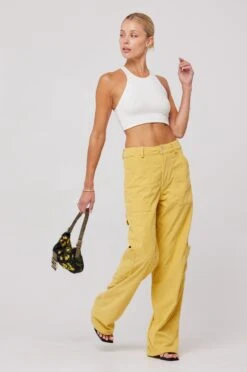 Elsa Cargo Pant In Mustard -Resa elsa cargo pant in mustard 114608