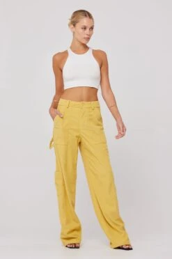 Elsa Cargo Pant In Mustard -Resa elsa cargo pant in mustard 125782