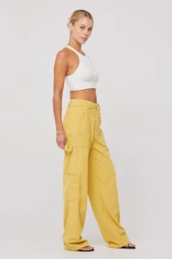 Elsa Cargo Pant In Mustard -Resa elsa cargo pant in mustard 625751