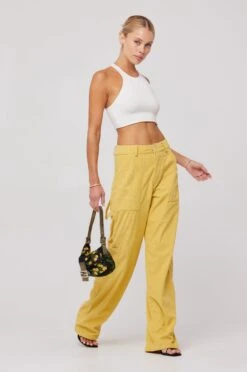 Elsa Cargo Pant In Mustard