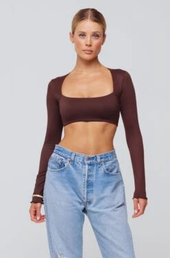 Emily Top In Chocolate