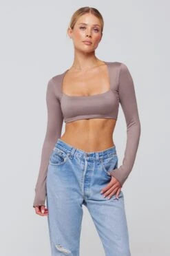 Emily Top In Taupe