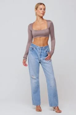 Emily Top In Taupe -Resa emily top in taupe 562461