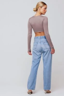 Emily Top In Taupe -Resa emily top in taupe 934086