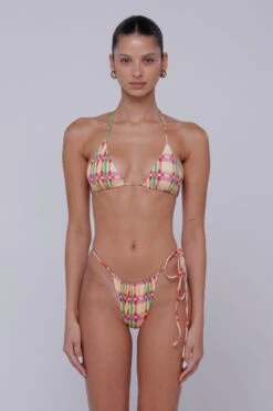 Ernie Bikini Bottom In Plaid -Resa ernie bikini bottom in plaid 7426010