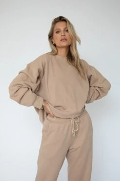 Gunner Sweatshirt In Sand 13 Gunner Sweatshirt In Sand -Resa gunner sweatshirt in sand 103401