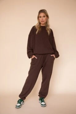 Gunner Sweatshirt In Tobacco -Resa gunner sweatshirt in tobacco 194018