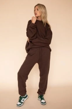 Gunner Sweatshirt In Tobacco -Resa gunner sweatshirt in tobacco 232185