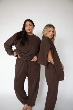 Gunner Sweatshirt In Tobacco -Resa gunner sweatshirt in tobacco 963812