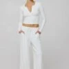 Henley Rib In White -Resa henley rib in white 608231
