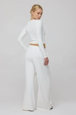 Henley Rib In White -Resa henley rib in white 968260