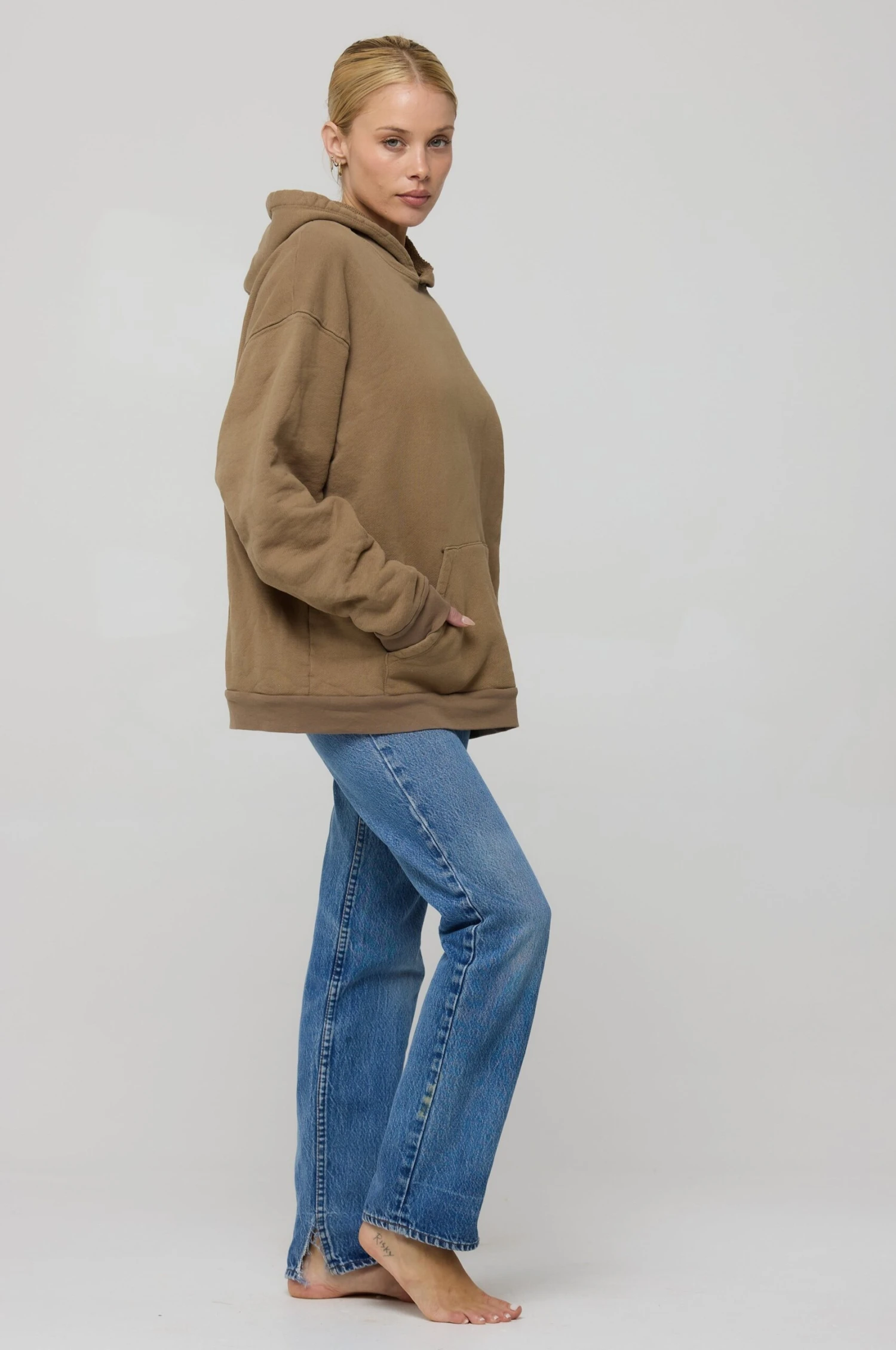 Leo Hoodie In Moss 5 Leo Hoodie In Moss - Image 3