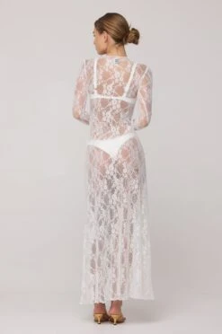 Lyon Lace Dress In White Lace 16 Lyon Lace Dress In White Lace -Resa lyon lace dress in white lace 142831