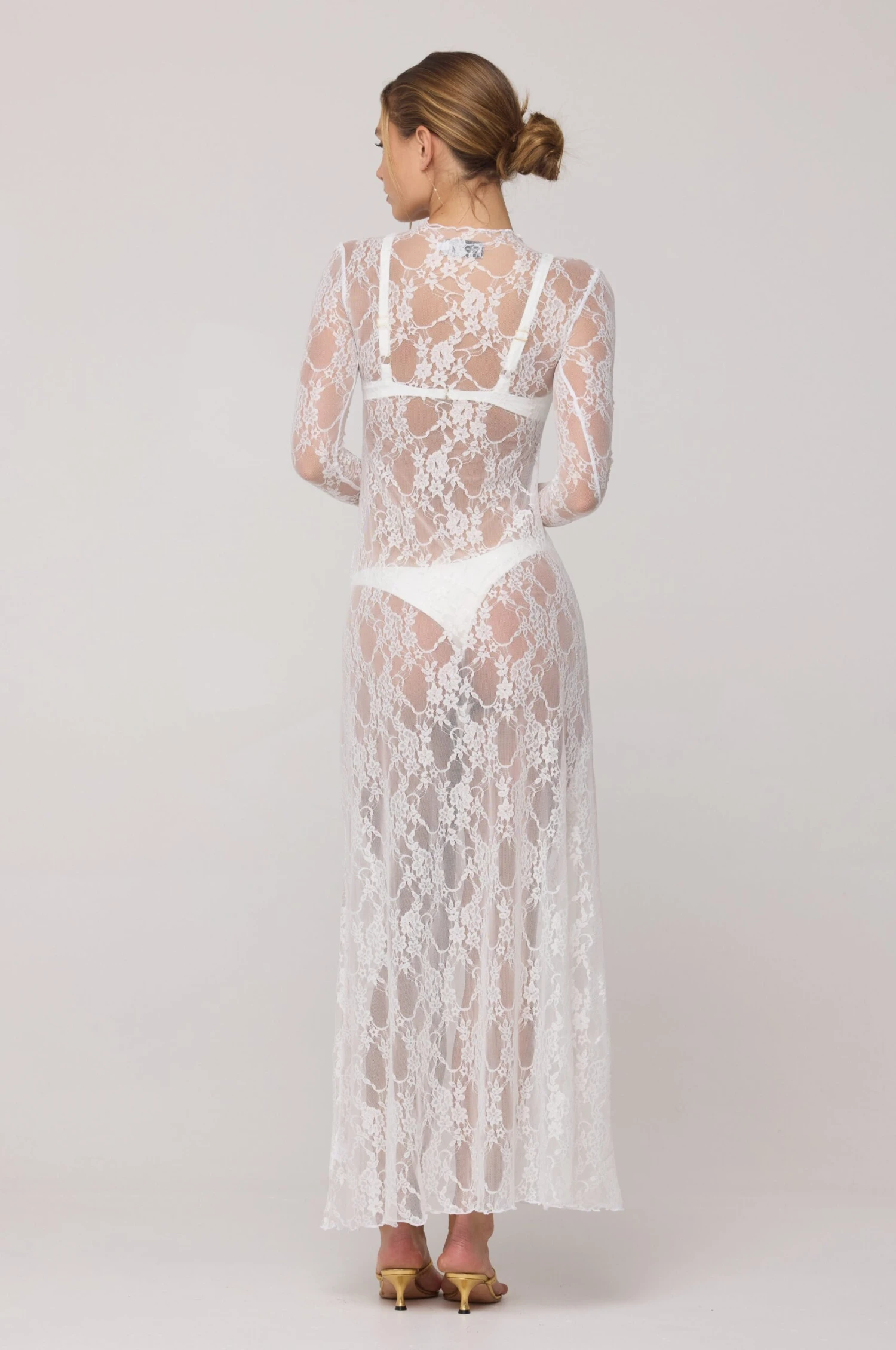 Lyon Lace Dress In White Lace 8 Lyon Lace Dress In White Lace - Image 6
