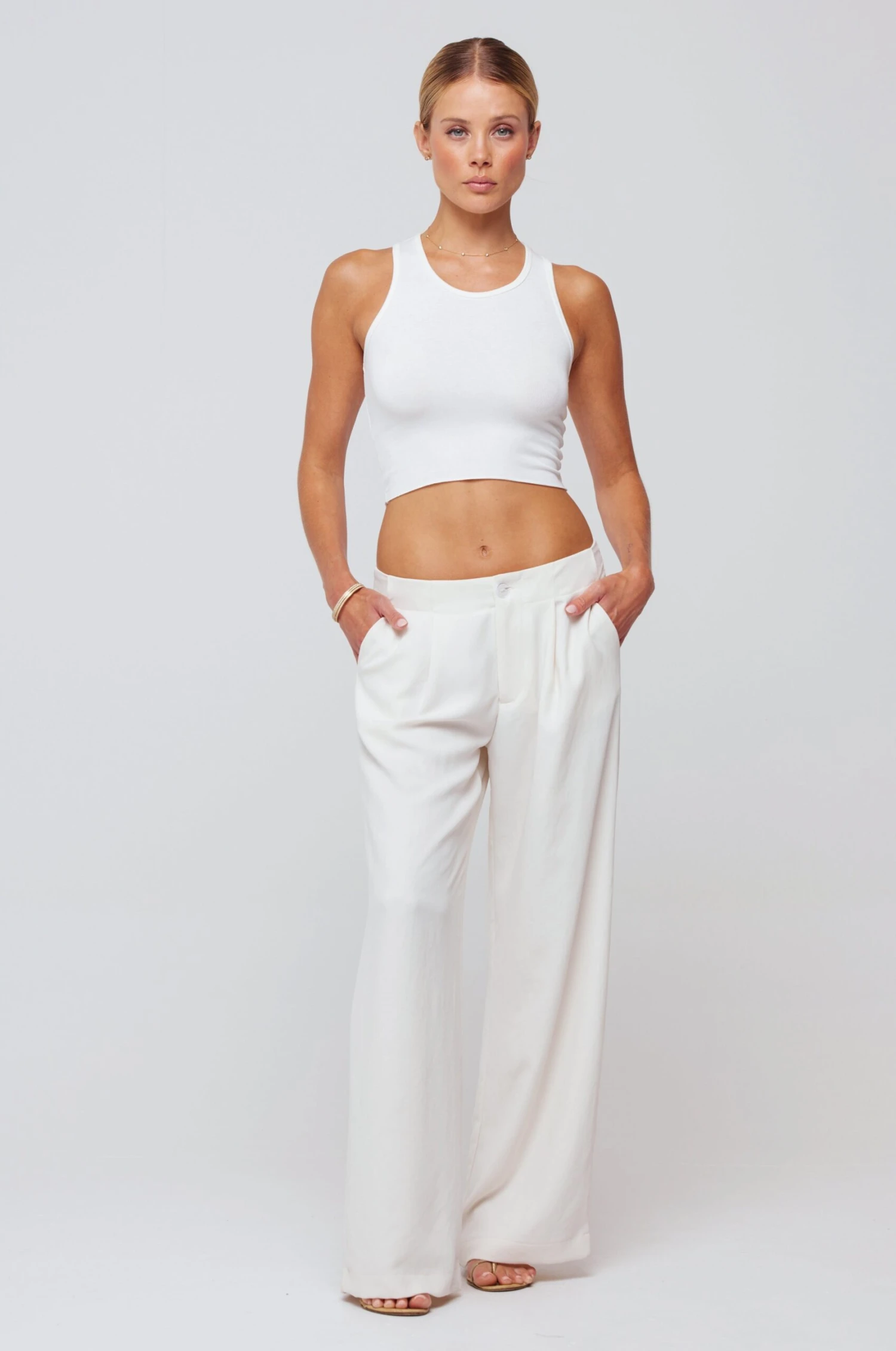 Malcolm Trousers In Cream 6 Malcolm Trousers In Cream - Image 4