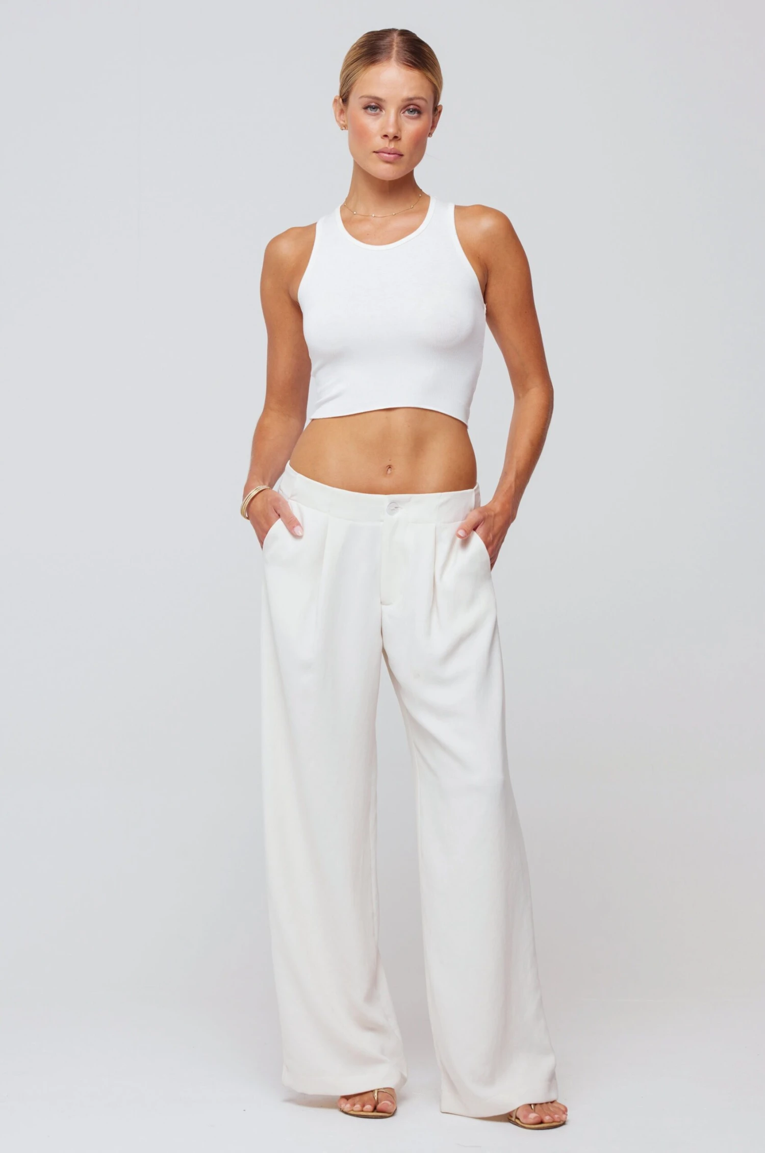 Malcolm Trousers In Cream 4 Malcolm Trousers In Cream - Image 2