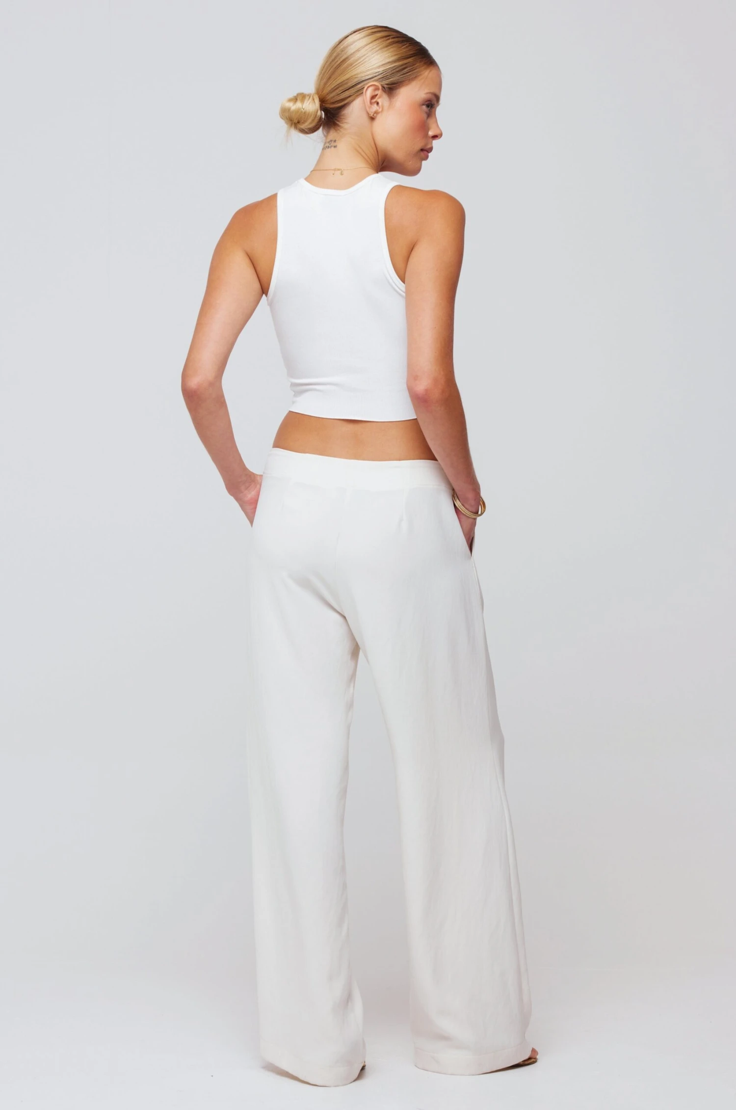 Malcolm Trousers In Cream 5 Malcolm Trousers In Cream - Image 3