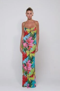 Margot Mesh Maxi In Tropicana -Resa margot mesh maxi in tropicana 396106