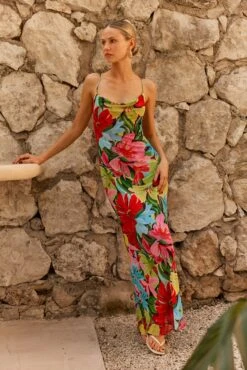 Margot Mesh Maxi In Tropicana