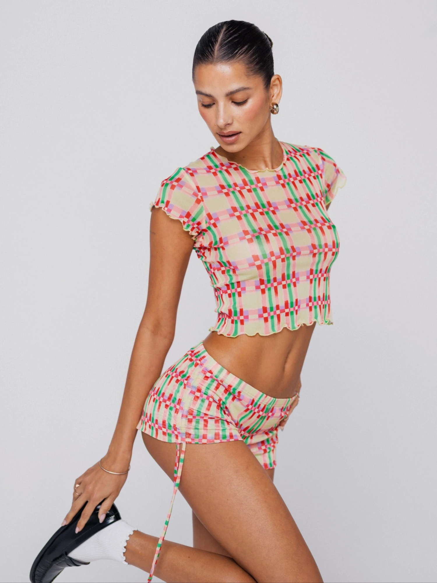 Baby Tee In Plaid 4 Baby Tee In Plaid - Image 2