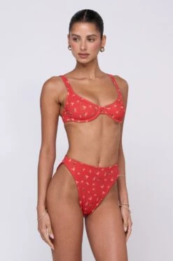 Miles Bikini Bottom In Cayenne -Resa miles bikini bottom in cayenne 610634