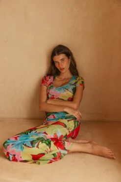 Nari Dress In Tropicana -Resa nari dress in tropicana 179956