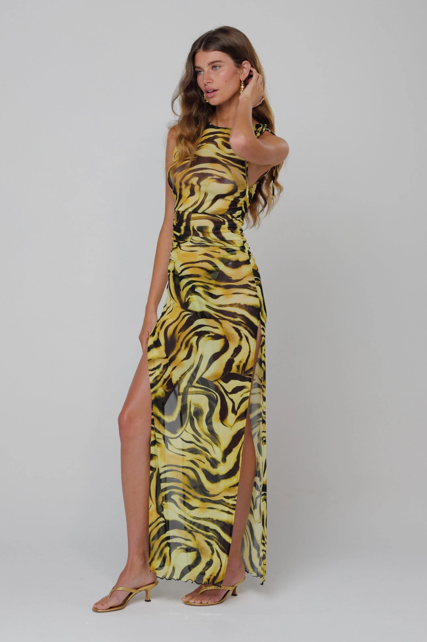 Paige Dress In Lioness 5 Paige Dress In Lioness - Image 3