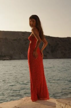 Phoebe Dress In Cayenne -Resa phoebe dress in cayenne 391924
