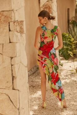 Rhonda Dress In Tropicana -Resa rhonda dress in tropicana 143486