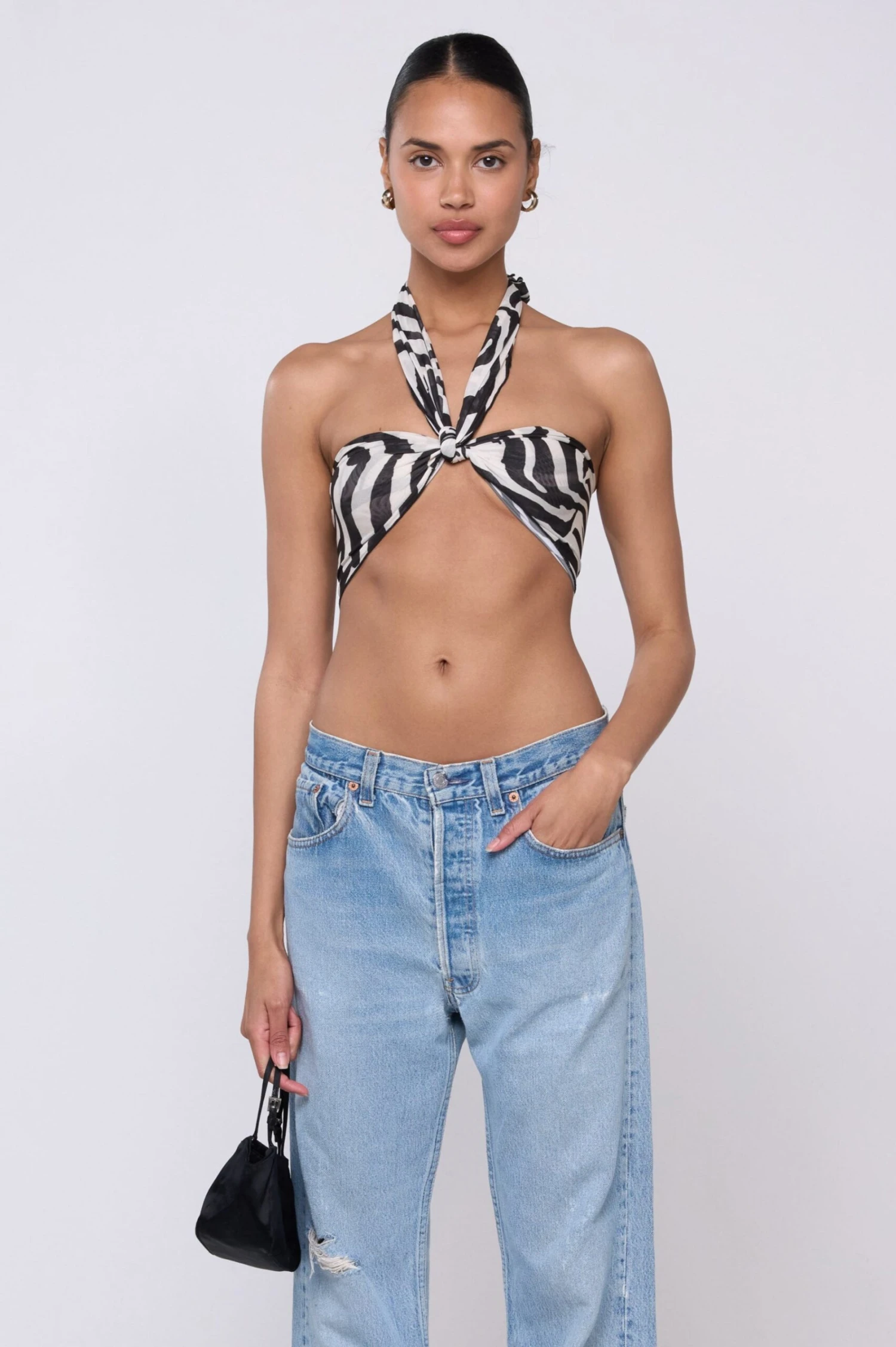 Scarf Top In Tigris 3 Scarf Top In Tigris