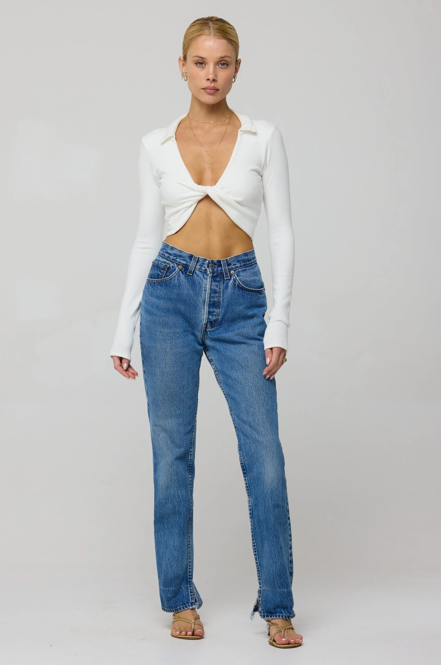 Skylar Rib In White 4 Skylar Rib In White - Image 2