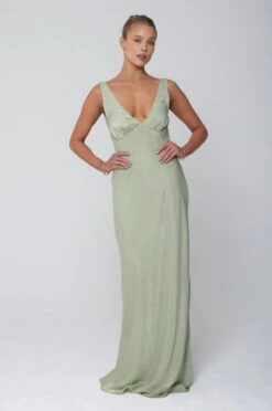 Violet Maxi In Sage -Resa violet maxi in sage 490298