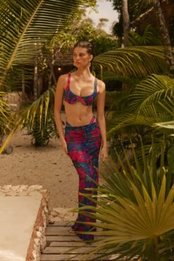 Matty Bikini Top In Lanai -Resa ziggy mesh skirt in lanai 188609