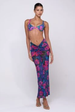 Matty Bikini Top In Lanai -Resa ziggy mesh skirt in lanai 559677