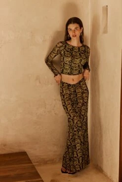 Ziggy Mesh Skirt In Sorrento